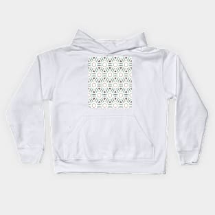 Turquoise geo 3 Kids Hoodie